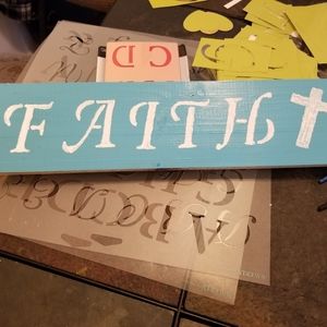Homemade wood sign